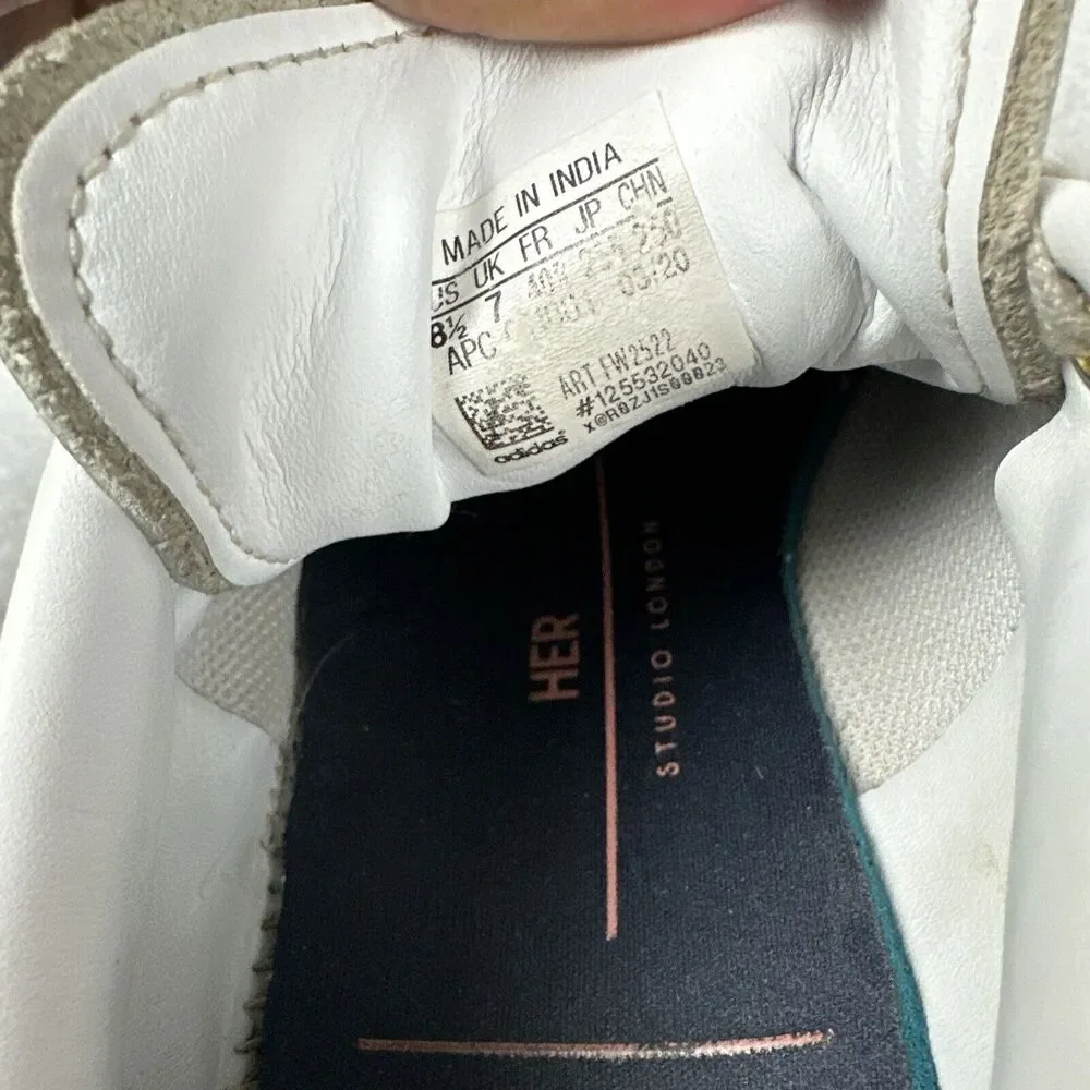 Size 8.5 Adidas Her Studio London x Stan Smith Floral Burst White Sneakers Shoes